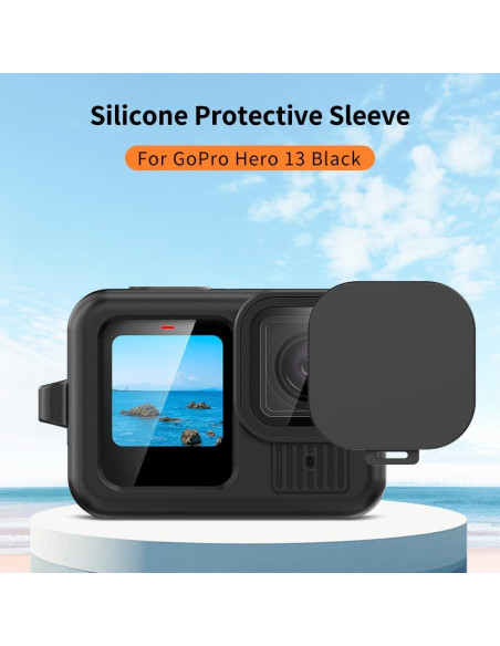 Funda de Silicona Protectora para GoPro Hero 13 Negra