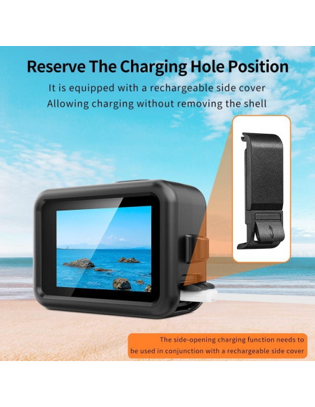 Funda de Silicona Protectora para GoPro Hero 13 Negra