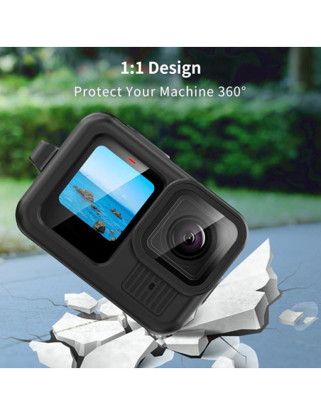 Funda de Silicona Protectora para GoPro Hero 13 Negra