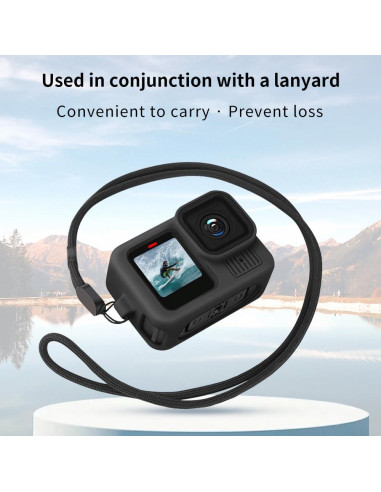 Funda de Silicona Protectora para GoPro Hero 13 Negra