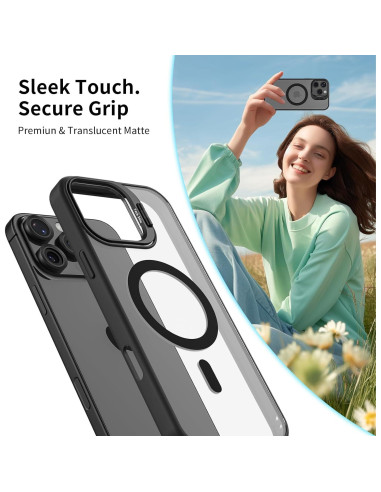 Funda Magnética para iPhone 14 TechSolu con Soporte y Protectores