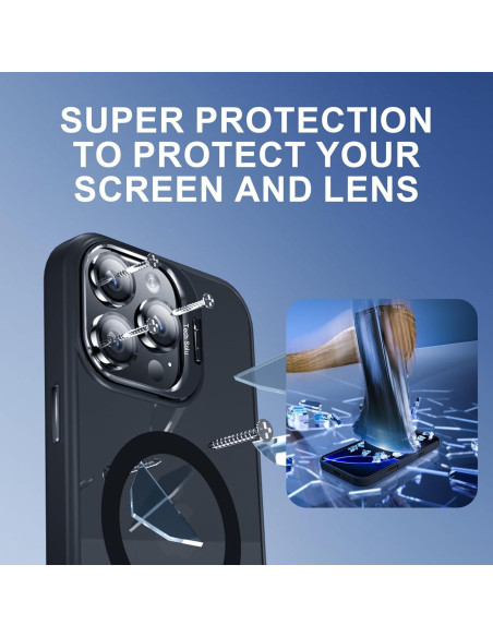 Funda Magnética para iPhone 14 TechSolu con Soporte y Protectores