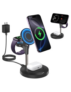 Estación de Carga Inalámbrica 3 en 1 Aeinidi para Apple