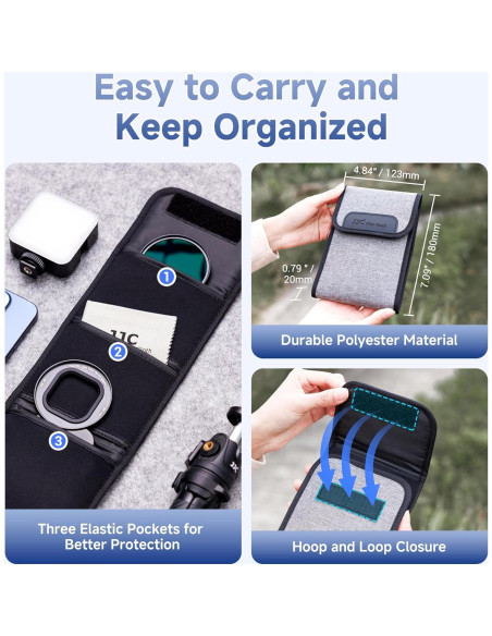 Filtro CPL Magnético JJC 67mm para iPhone 16/15/14 Pro Max Filtro CPL Magnético JJC 67mm para iPhone 16/15/14 Pro Max