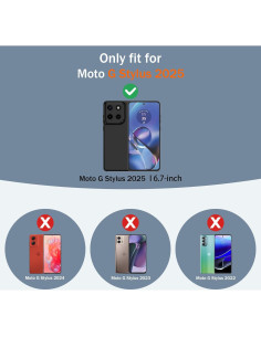 Funda Gritup para Moto G Stylus 5G 2025 con Soporte y Protectores 2