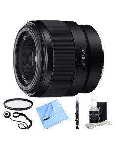 Lente Prime Sony FE 50mm F1.8 Montura E + Filtro UV 49mm