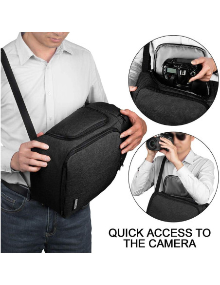 Mochila Bandolera CADeN para Cámara DSLR/SLR Impermeable