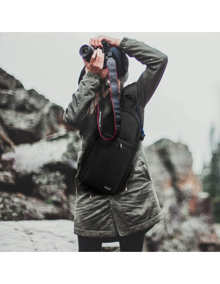Mochila Bandolera CADeN para Cámara DSLR/SLR Impermeable