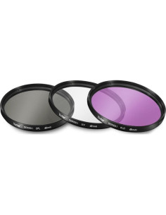 Kit de Filtros 3 Piezas 49mm UV-CPL-FLD Big Mike's para Lente Canon 2