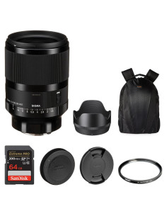 Lente Sigma 35mm f/1.4 DG DN Art para Sony E + Filtro UV Tiffen 67mm + Tarjeta 64GB