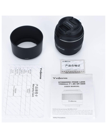 Lente YONGNUO YN50mm F1.8S para Cámaras Sony E-Mount Lente YONGNUO YN50mm F1.8S para Cámaras Sony E-Mount