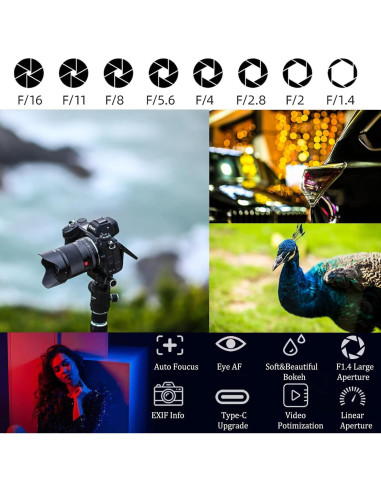 Lente VILTROX 56mm f/1.4 Auto Enfoque para Nikon Z