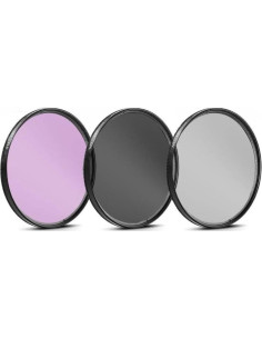 Kit de Filtros 3 Piezas 46mm UV-CPL-FLD para Panasonic Lumix 2