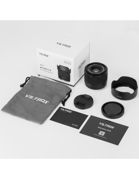 Lente VILTROX 35mm f/1.7 E para cámaras Sony APS-C