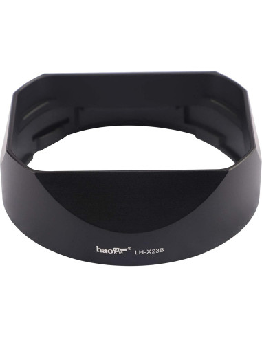 Capucha de Lente Metálica Cuadrada Haoge LH-X23B para Fujifilm