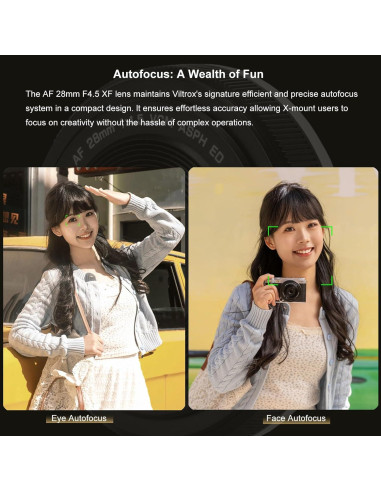Lente Viltrox 28mm F4.5 Gran Angular AF para Fujifilm