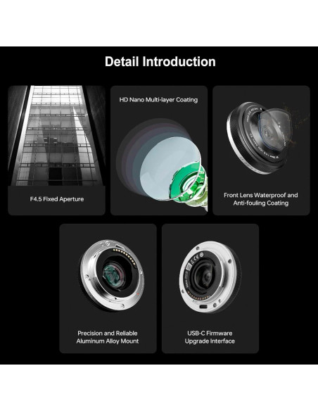 Lente Viltrox 28mm F4.5 Gran Angular AF para Fujifilm