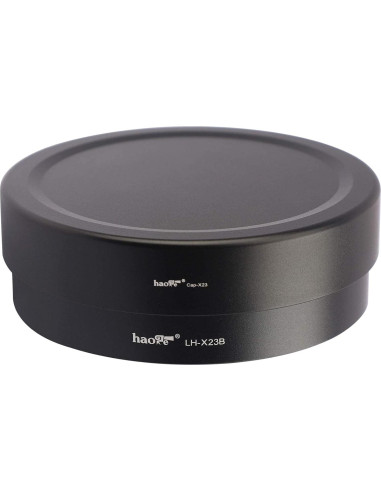 Capucha de Lente Metálica Cuadrada Haoge LH-X23B para Fujifilm