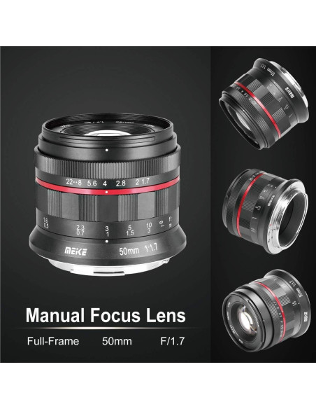 Lente Prime Meike 50mm F1.7 Manual para Nikon Z Lente Prime Meike 50mm F1.7 Manual para Nikon Z