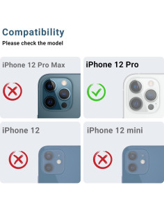 Protector de Lente de Cámara Korecase para iPhone 12 Pro 2