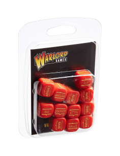 Paquete de 12 Dados Rojos Wargaming Bolt Action WWII 2