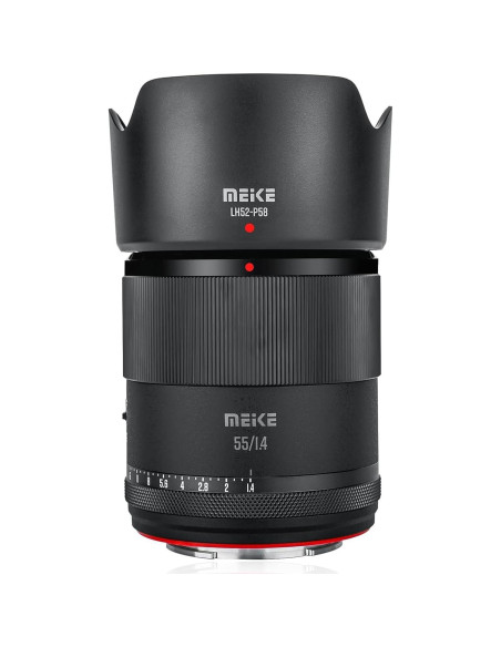 Lente Meike 55mm f/1.4 APS-C para cámaras Sony E-Mount Lente Meike 55mm f/1.4 APS-C para cámaras Sony E-Mount