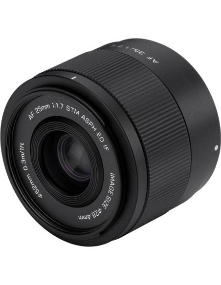 Lente VILTROX 25mm F1.7 E-Mount para cámaras Sony