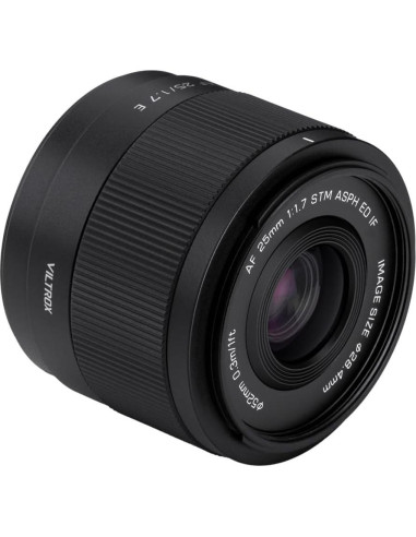 Lente VILTROX 25mm F1.7 E-Mount para cámaras Sony