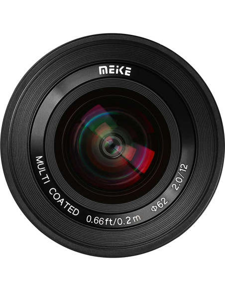 Lente Gran Angular Meike 12mm f2.0 Manual para Sony APS-C