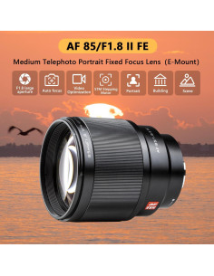 Lente VILTROX 85mm f/1.8 Montura E para Cámaras Sony 2