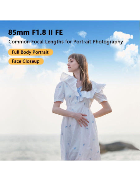 Lente VILTROX 85mm f/1.8 Montura E para Cámaras Sony