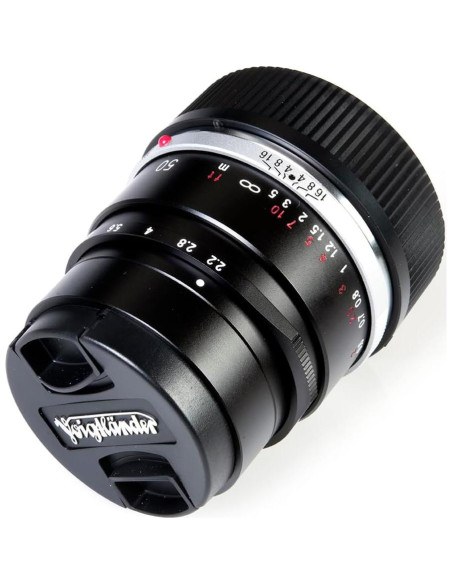 Voigtlander 50mm F2.2 Color Skopar Negro para M - Lente Compacta