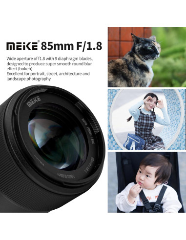 Lente Meike 85mm F1.8 Pro Auto Enfoque para Nikon Z