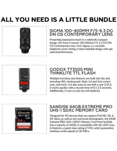 Lente Sigma 100-400mm f/5-6.3 DG DN OS para Sony E 2