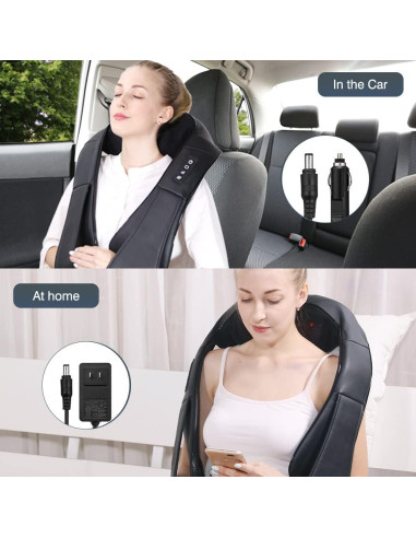 Masajeador de Cuello iKristin con Calor y Shiatsu 3D