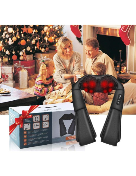 Masajeador de Cuello iKristin con Calor y Shiatsu 3D