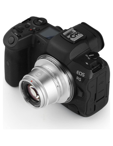 Lente TTArtisan 35mm F1.4 APS-C Montura RF Canon Plata