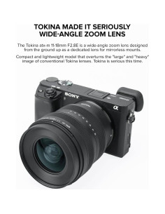 Lente Tokina ATX-M 11-18mm f/2.8 para Sony E - Ultra Ancha 2