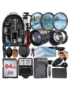 Paquete de Accesorios 49mm ZeeTech para Canon EOS R50 R100 M5 M6