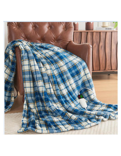Manta Eléctrica OCTROT 50x60 cm 10 Niveles Calor Azul
