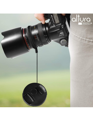 Correa para Tapas de Lente Altura Photo - Soporte Universal DSLR