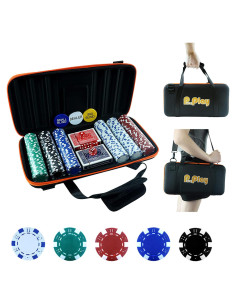 Juego de Fichas de Póker 300 PCS - 11.5g - Pureplay