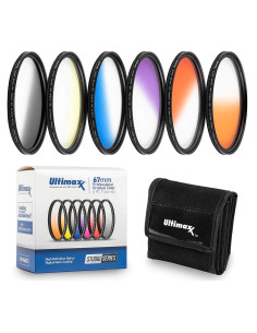 Kit de Filtros de Color Gradual Ultimaxx 62MM - 6 Piezas
