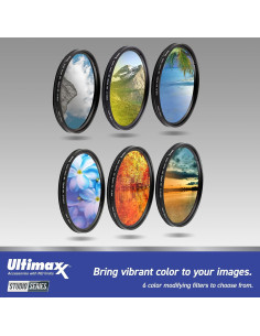 Kit de Filtros de Color Gradual Ultimaxx 62MM - 6 Piezas 2
