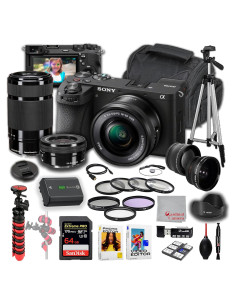 Cámara Sin Espejo Sony a6700 con Lentes 16-50mm y 55-210mm