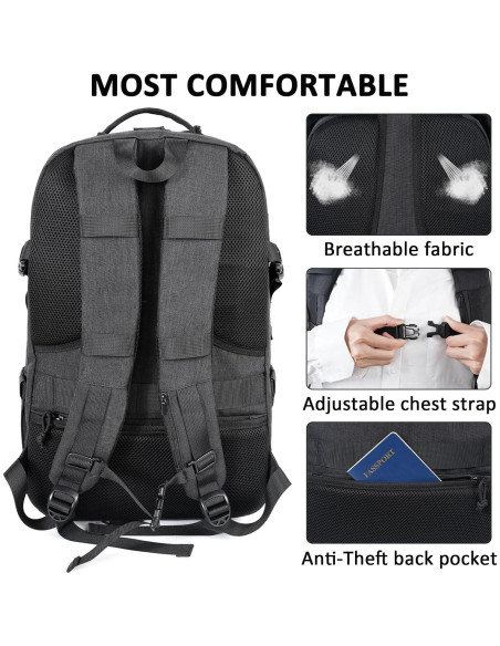 Mochila MATEIN para Laptop 17" Resistente al Agua 32L