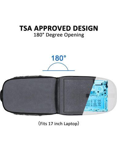 Mochila MATEIN para Laptop 17" Resistente al Agua 32L