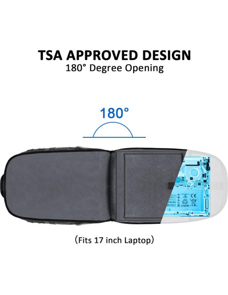 Mochila MATEIN para Laptop 17" Resistente al Agua 32L