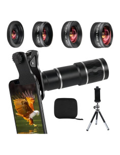Kit de Lentes de Cámara Mocalaca para Teléfono - 5 Lentes y Accesorios