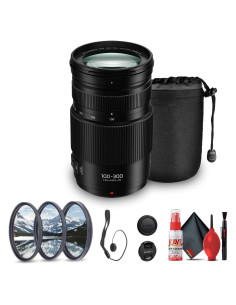 Lente Panasonic Lumix G Vario 100-300mm f/4.5-5.6 + Kit Accesorios